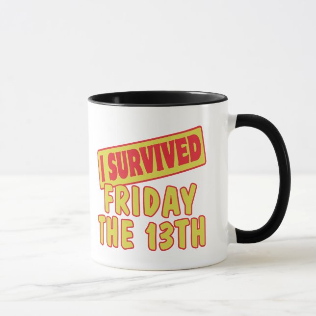 I SURVIVED FRIDAY THE 13TH MUG (Right)