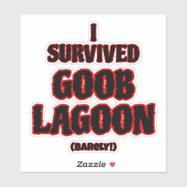 I survived Goob Lagoon Sticker (Sheet)