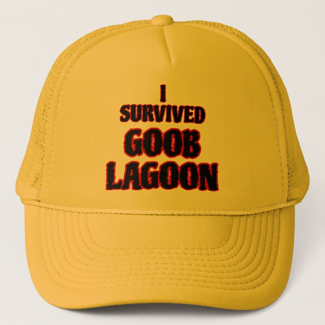 I survived Goob Lagoon Trucker Hat (Front)