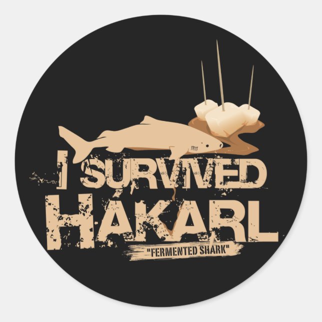 I survived Hákarl Sticker (Front)