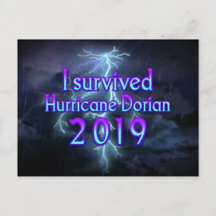 I survived Hurricane Dorian Postcard
