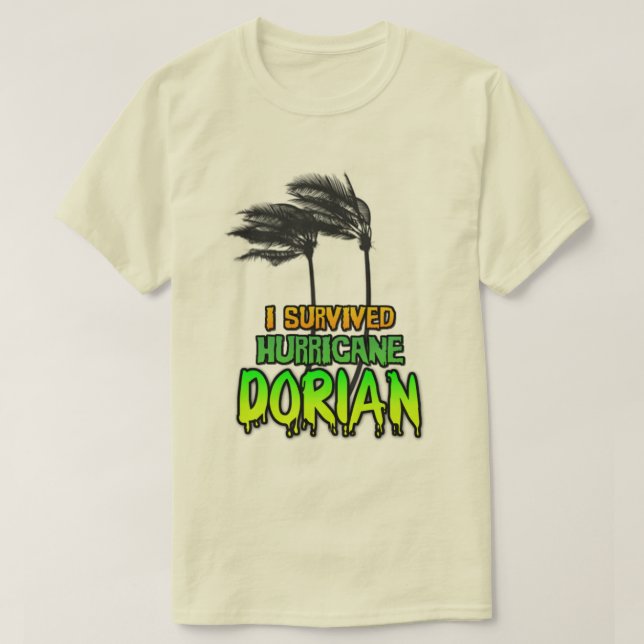 I survived Hurricane Dorian trees T-Shirt (Design Front)