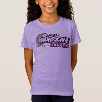 I Survived Hurricane Harvey 2017 Girls T-Shirt