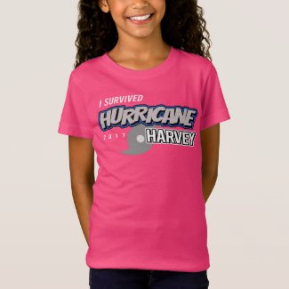 I Survived Hurricane Harvey Girls T-Shirt