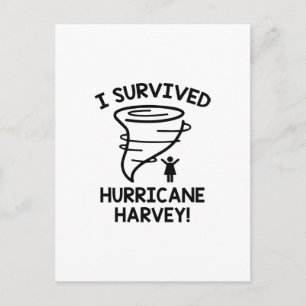 I Survived Hurricane Harvey Postcard
