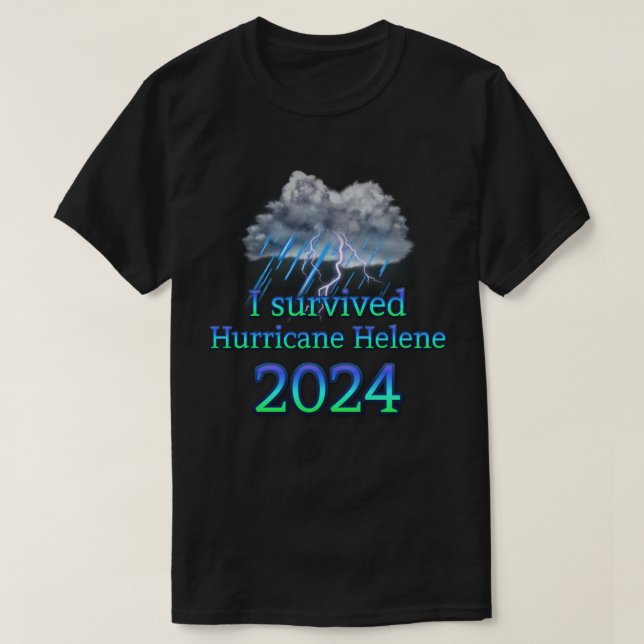I survived Hurricane Helene 2024 T-Shirt (Design Front)