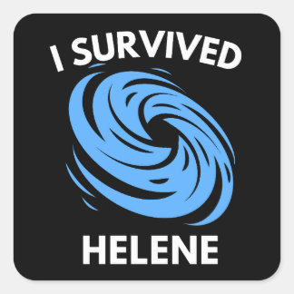 I Survived Hurricane Helene Square Sticker