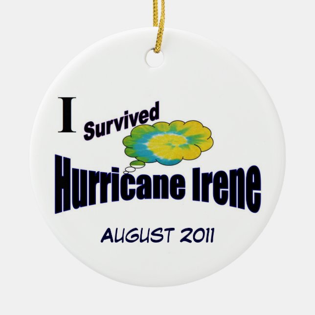I Survived Hurricane Irene Ornament (Front)