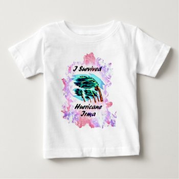 I Survived Hurricane Irma Baby T-shirt by Kathys_Gallery at Zazzle