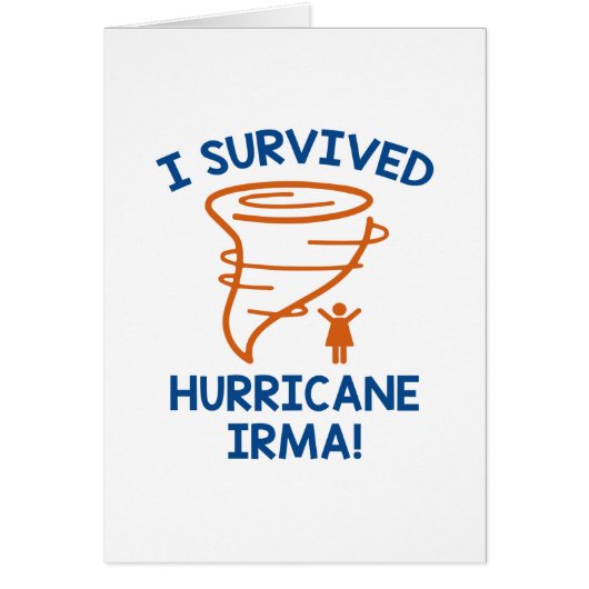 I Survived Hurricane Irma Cards (Front)