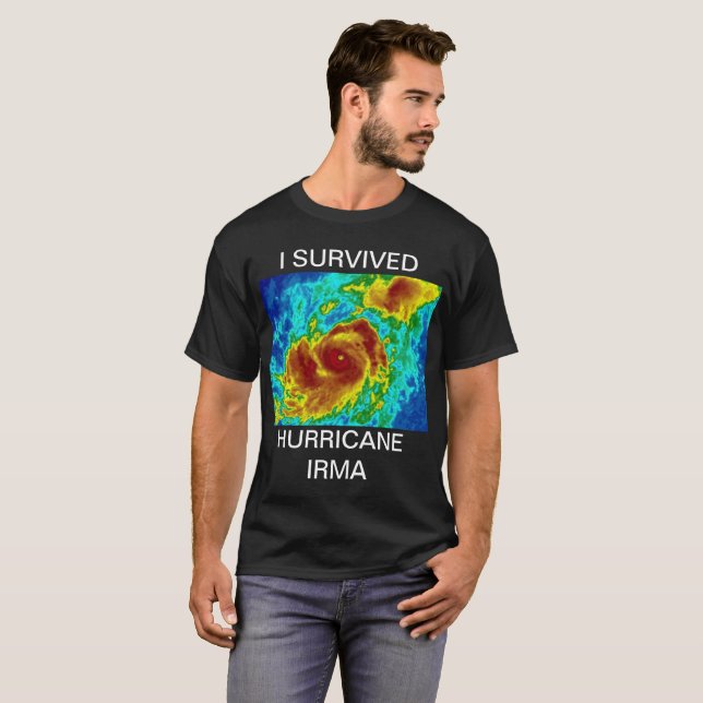 I SURVIVED HURRICANE IRMA T-Shirt (Front Full)
