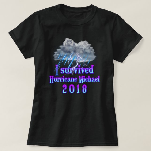 I survived Hurricane Michael rain T-Shirt (Design Front)