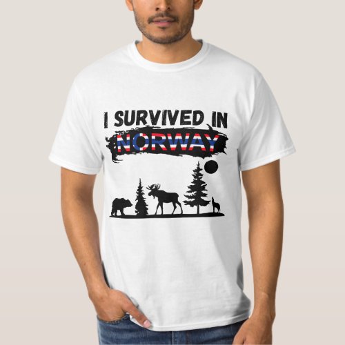I survived in Norway T_Shirt for Men