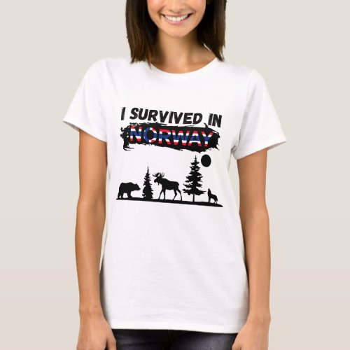 I survived in Norway T_shirt for Women