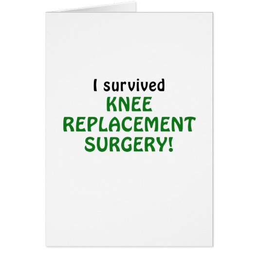 I Survived Knee Replacement Surgery Cards (Front)