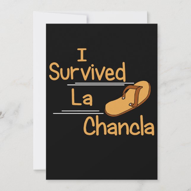 I Survived La Chancla Funny Humor Mexican Moms Lat (Front)