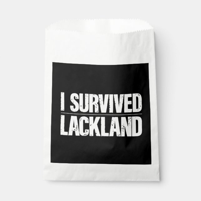 I Survived Lackland AFB Basic Military Training Favor Bag (Front)