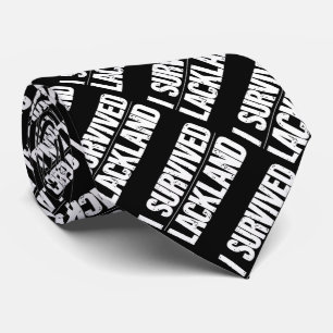 I Survived Lackland AFB Basic Military Training Neck Tie