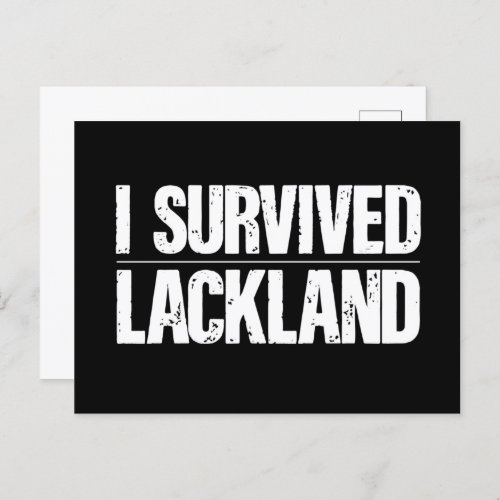 I Survived Lackland AFB Basic Military Training Postcard