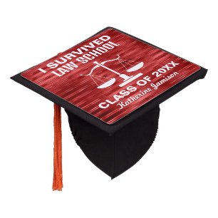 I Survived Law School Graduation Cap Topper