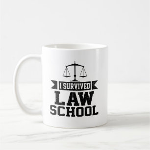 I Survived Law School Graduation Gift For Lawyer Coffee Mug