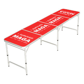 I Survived MAGA  Beer Pong Table