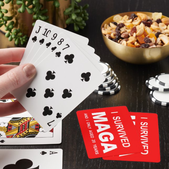 I Survived MAGA  Poker Cards (In Situ)