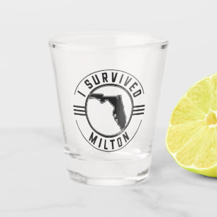 I Survived Milton Hurricane 2024 Shot Glass