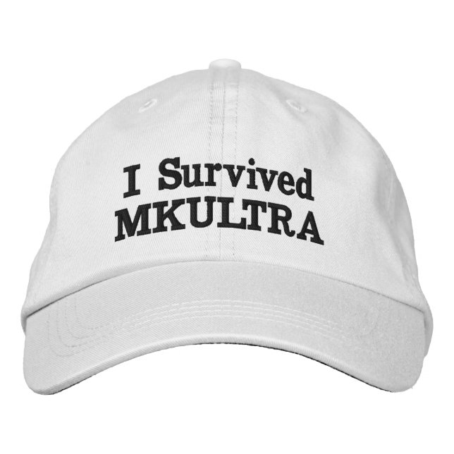 "I Survived MKULTRA" Embroidered Baseball Cap (Front)