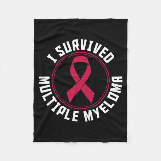 I Survived Multiple Myeloma Awareness Performance Fleece Blanket
