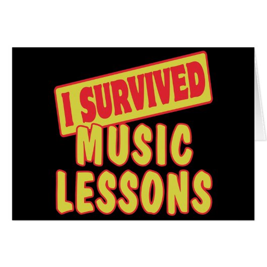 I SURVIVED MUSIC LESSONS CARDS (Front Horizontal)