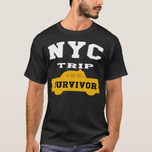 I Survived My Trip To NYC love travel Funny Taxi T-Shirt