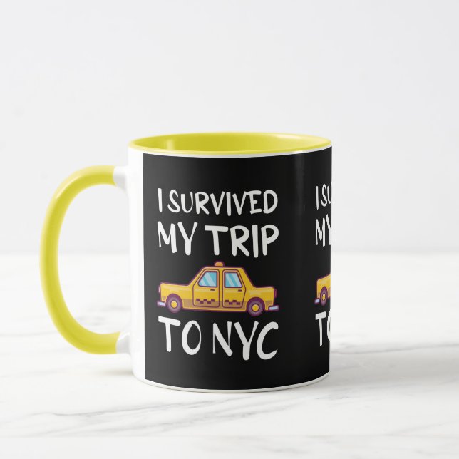 I Survived My Trip To NYC Mug (Left)