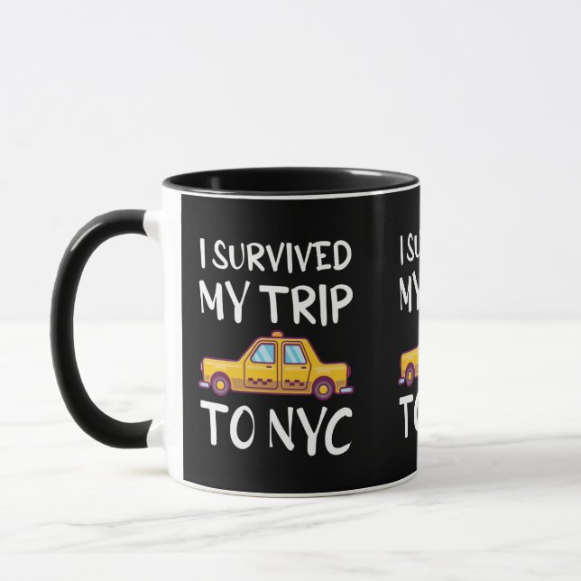 I Survived My Trip To NYC Mug (Left)