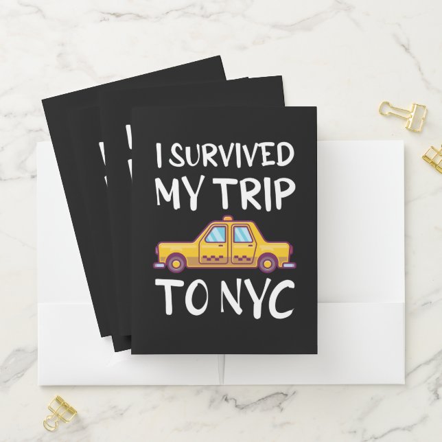I Survived My Trip To NYC Pocket Folder (In Situ)