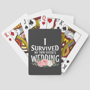 I Survived My Twin Sister’s Wedding Couples  Poker Cards