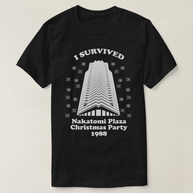 I Survived Nakatomi Plaza Christmas Party 1988 T-Shirt (Design Front)