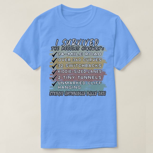 I survived Needles Highway 2021 T-Shirt (Design Front)