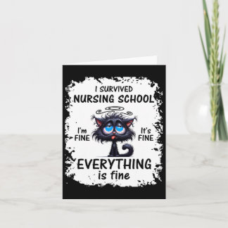I Survived Nursing School Graduation 2025 Card