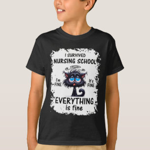 I Survived Nursing School Graduation 2025 T-Shirt