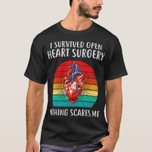 I Survived Open Heart Surgery Gifts Recovery Men T-Shirt