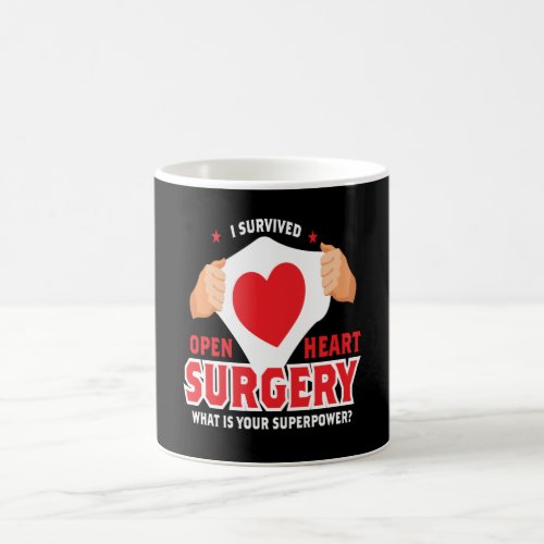 I Survived Open Heart Surgery Heart Op Coffee Mug
