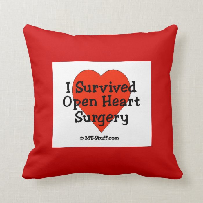 I Survived Open Heart Surgery Pillow