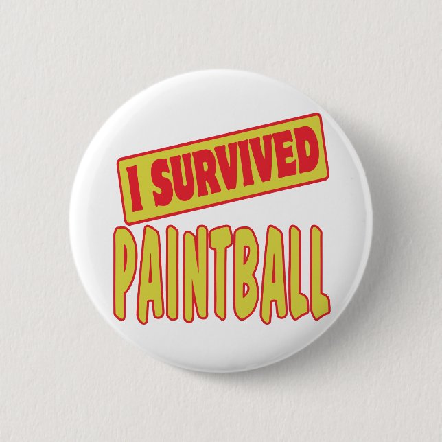 I SURVIVED PAINTBALL BUTTON (Front)
