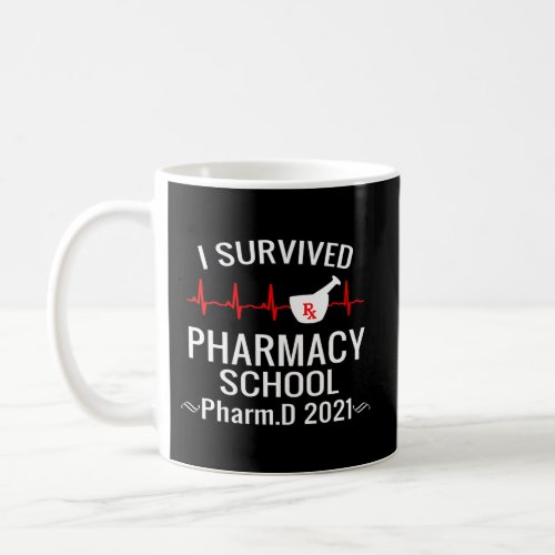 I Survived Pharmacy School Pharmd Class Of 2021 Gr Coffee Mug