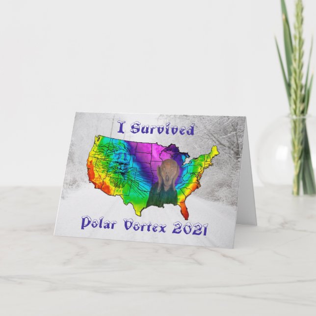 I Survived Polar Vortex 2021 Card (Front)
