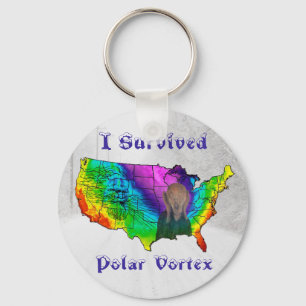 I Survived Polar Vortex Keychain