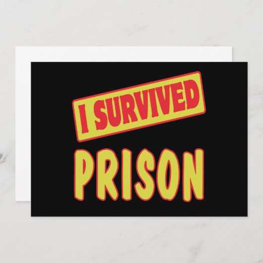 I SURVIVED PRISON (Front/Back)