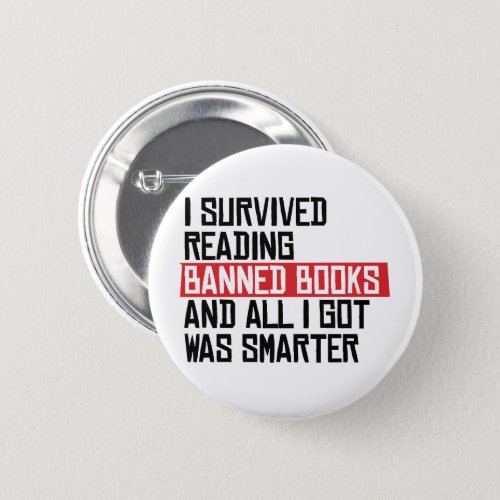 I survived reading banned books button