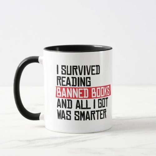 I survived reading banned books mug